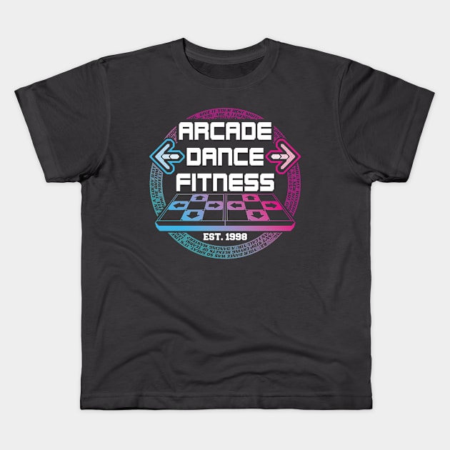 Arcade Dance Fitness Kids T-Shirt by gtc